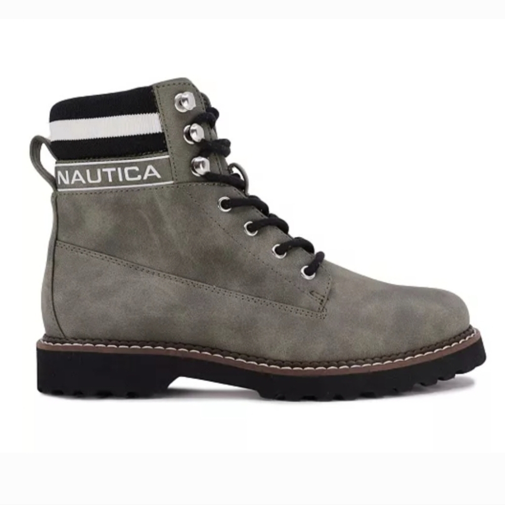 Nautica NEW!! Galiah Narrow Calf Combat, Lace Up Boots. WMS 7.5M